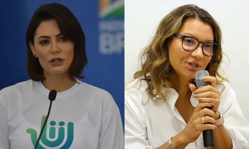 Michelle Bolsonaro critica Janja dizendo que primeira-dama tem 'vocao  para viajar'