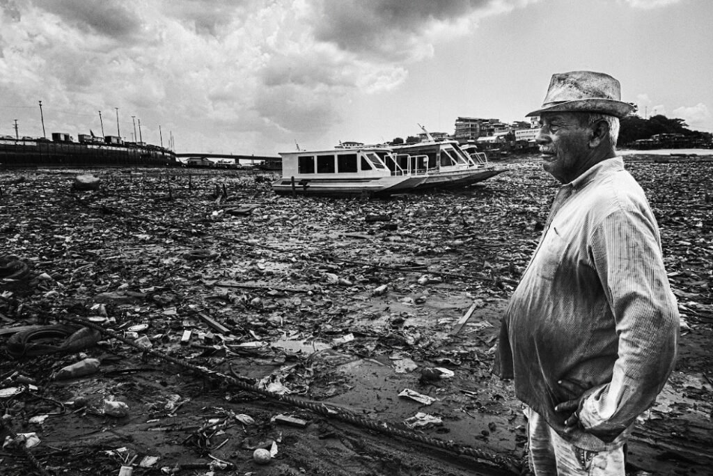 Registro da seca no Amazonas em 2023 (Foto: João Dejacy)