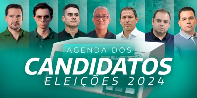 Candidatos divulgam a agenda desta quarta, 25/9 (Arte/Abraão Torres/Rios de Notícias)